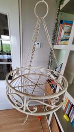 Decoratieve hangmand van metaal, Ophalen of Verzenden, Metaal, Wit, Overige typen