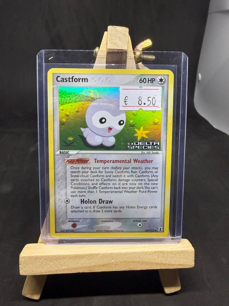Castform 34 reverse holo nm/exc, Ophalen of Verzenden, Zo goed als nieuw