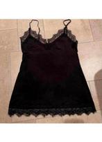 Zwart kanten topje / hemdje maat 38/40 (M) set, Kleding | Dames, Tops, Maat 38/40 (M), Zwart, Ophalen of Verzenden, Zo goed als nieuw