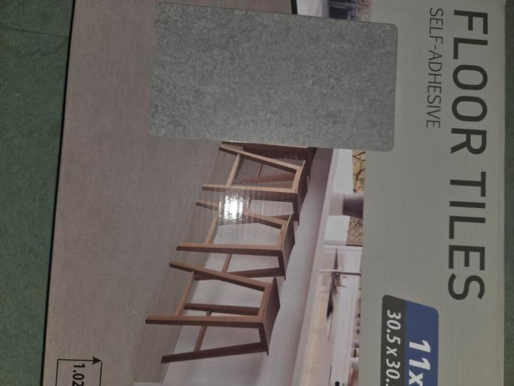 3 pakken zelfklevende vloertegels Action - Grijs, 3.06 m², Doe-het-zelf en Verbouw, Tegels, Ophalen of Verzenden