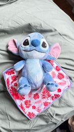 Stitch knuffel met dekentje, Gebruikt, Disney, Overige typen, Blauw