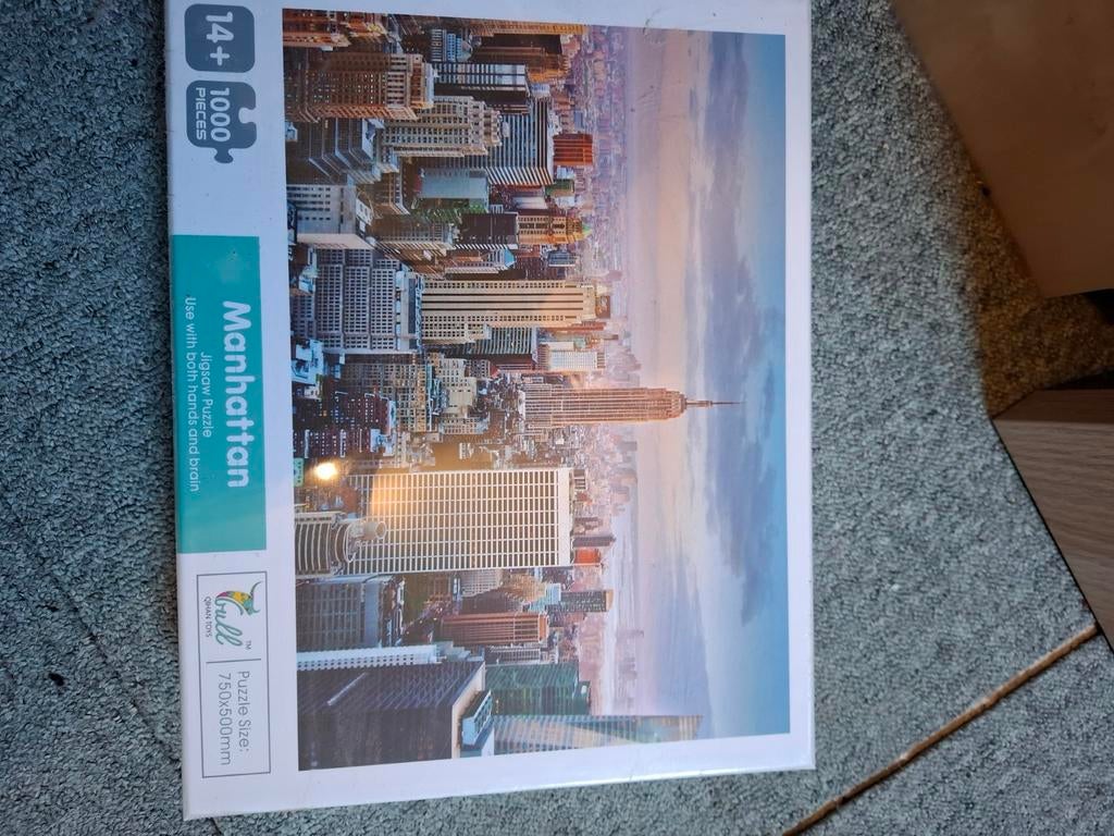Manhatten puzzel 1000 stukjes, Ophalen of Verzenden, 500 t/m 1500 stukjes, Nieuw, Legpuzzel