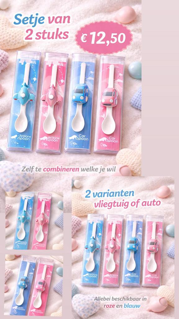 Baby lepeltje’s, Ophalen of Verzenden, Zo goed als nieuw