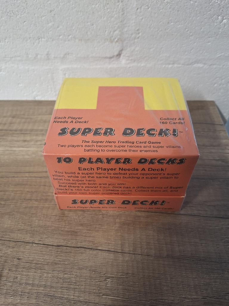 Vintage Super Deck Super Hero Trading game MISB uit 1994, Ophalen of Verzenden, Nieuw