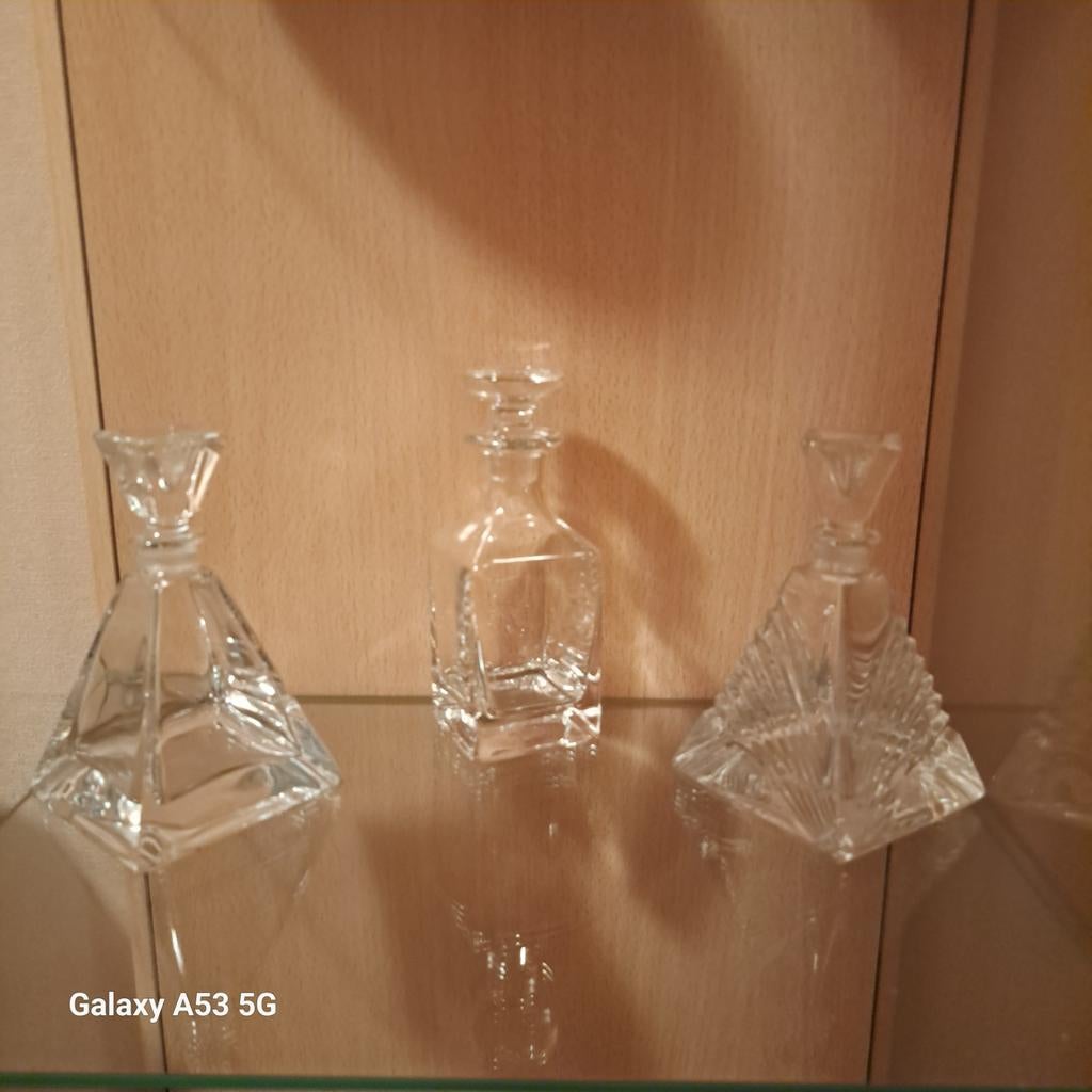 Karaafjes kristal, Antiek en Kunst, Antiek | Glas en Kristal, Ophalen of Verzenden