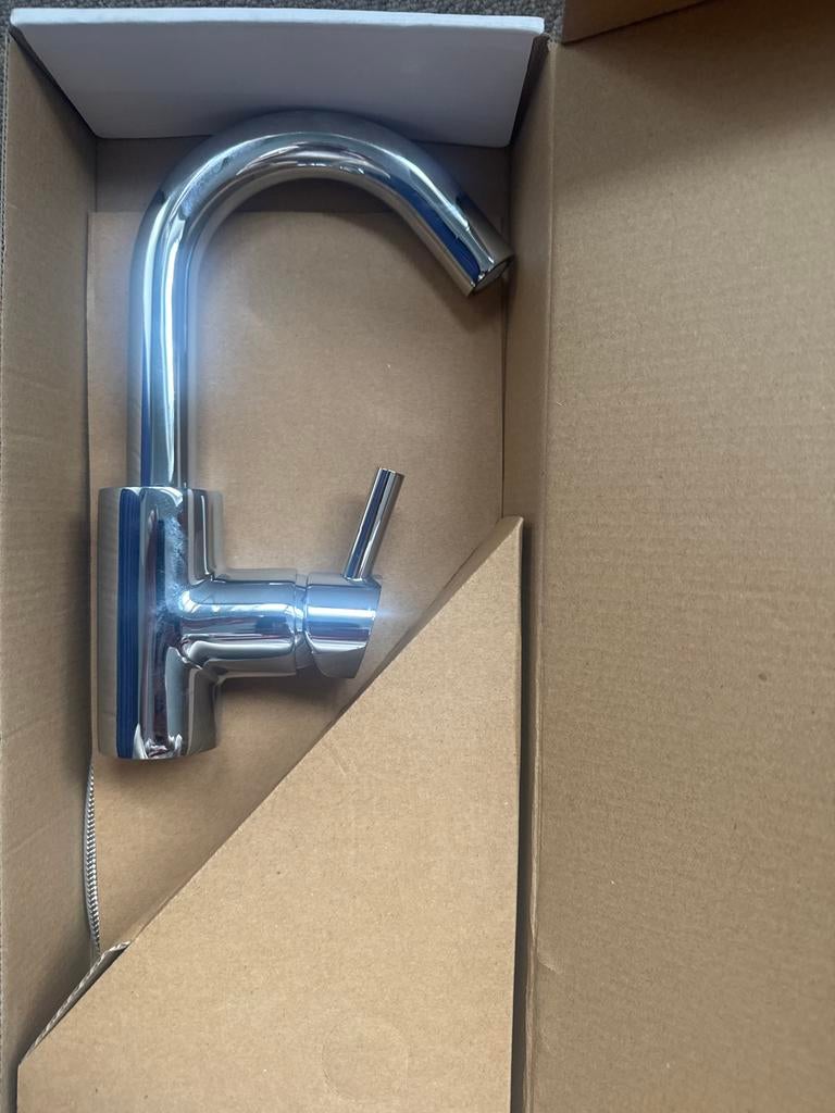 Nieuwe kraan nieuw in doos, Ophalen of Verzenden, Nieuw, Chroom, Kraan