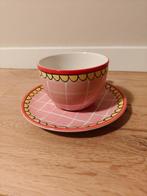 Blond Amsterdam Kom en Schotel - Roze Ruit, Ophalen, Blond Amsterdam, Keramiek, Zo goed als nieuw