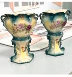 2x Antiek 1950 franse Vaas Vazen Barok Barrok Porselein, Ophalen of Verzenden