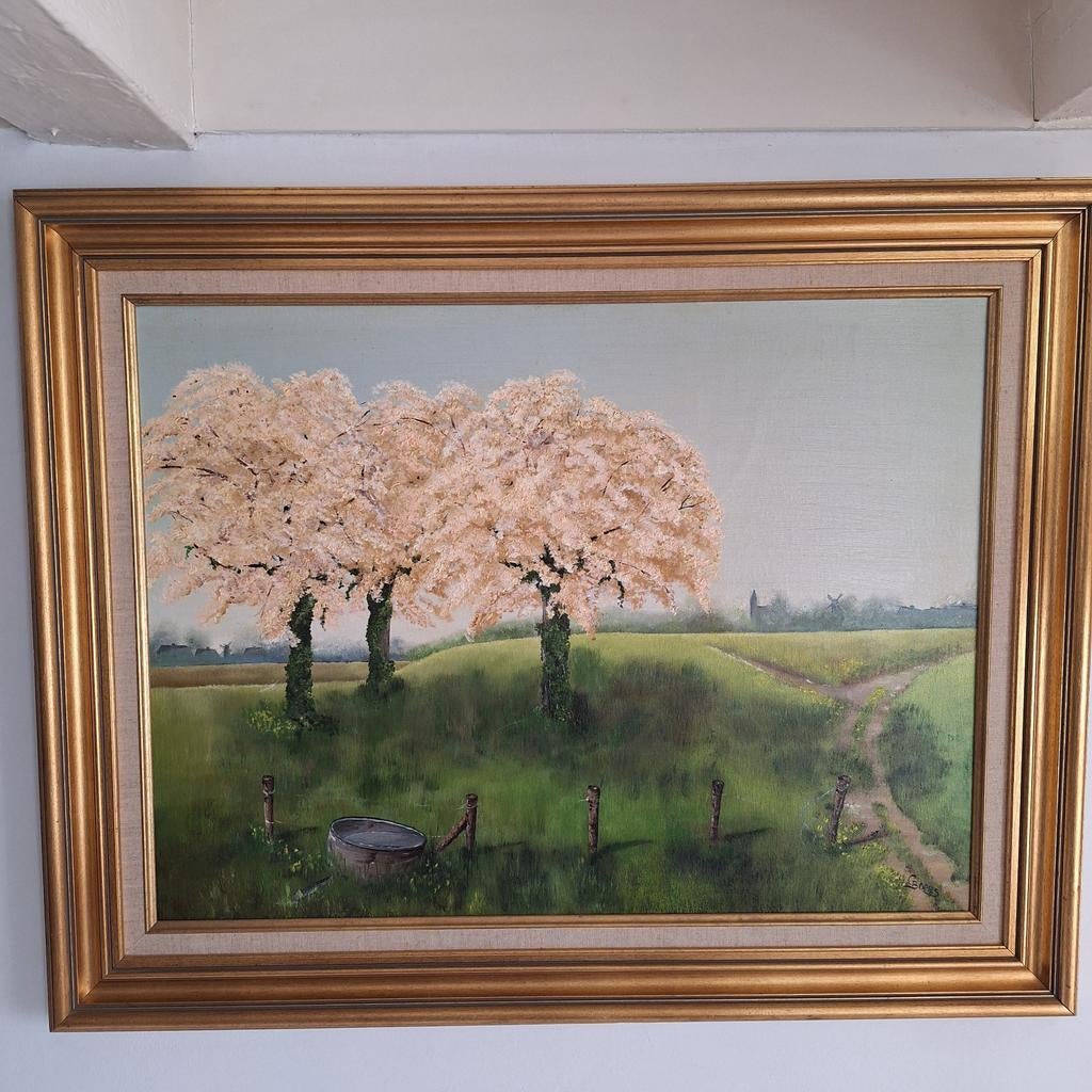 Gesigneerd schilderij C of G Boers, Antiek en Kunst, Kunst | Schilderijen | Klassiek, Ophalen