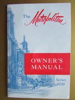 1956-1957 METROPOLITAN owner's manual, Engels, Ophalen of Verzenden