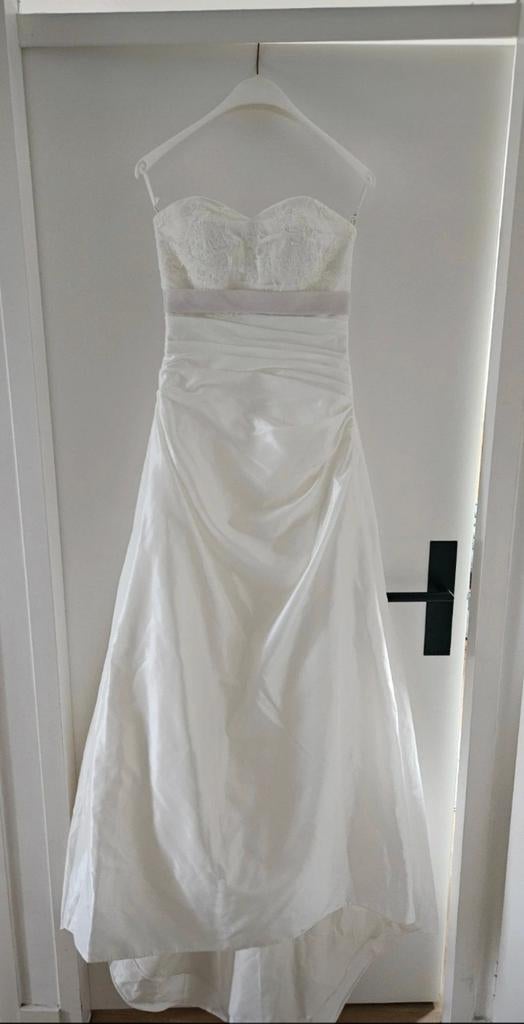 Trouwjurk maat 36, Trouwjurk, Wit, Ophalen of Verzenden, Zo goed als nieuw