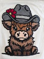 Handgemaakte Highland Koe Punch Needle Kunst, Hobby en Vrije tijd, Knutselen, Ophalen of Verzenden