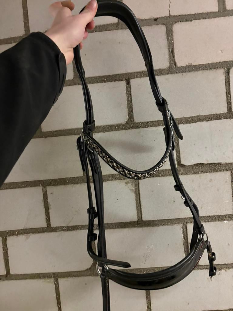 Hoofdstel lage neusriem, Ophalen of Verzenden, Zo goed als nieuw, Dressuur