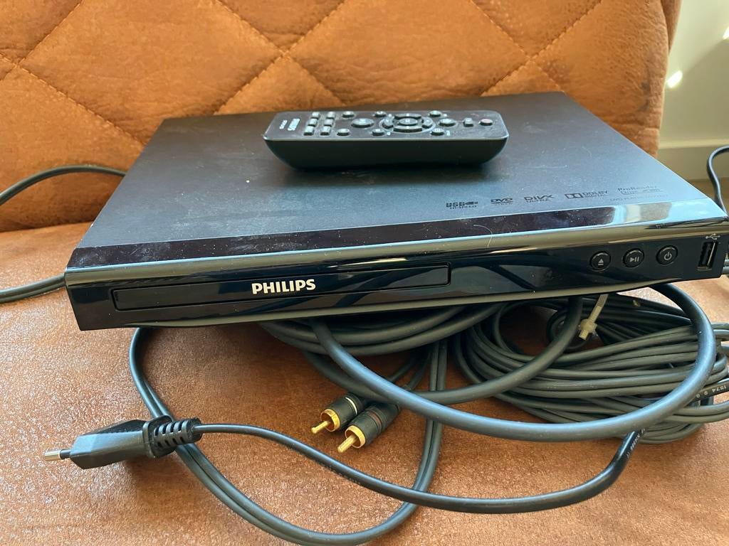Philips DVD-speler DVP2852 met afstandsbediening en kabels, Audio, Tv en Foto, Dvd-spelers, Ophalen, Gebruikt, Dvd-speler, Philips