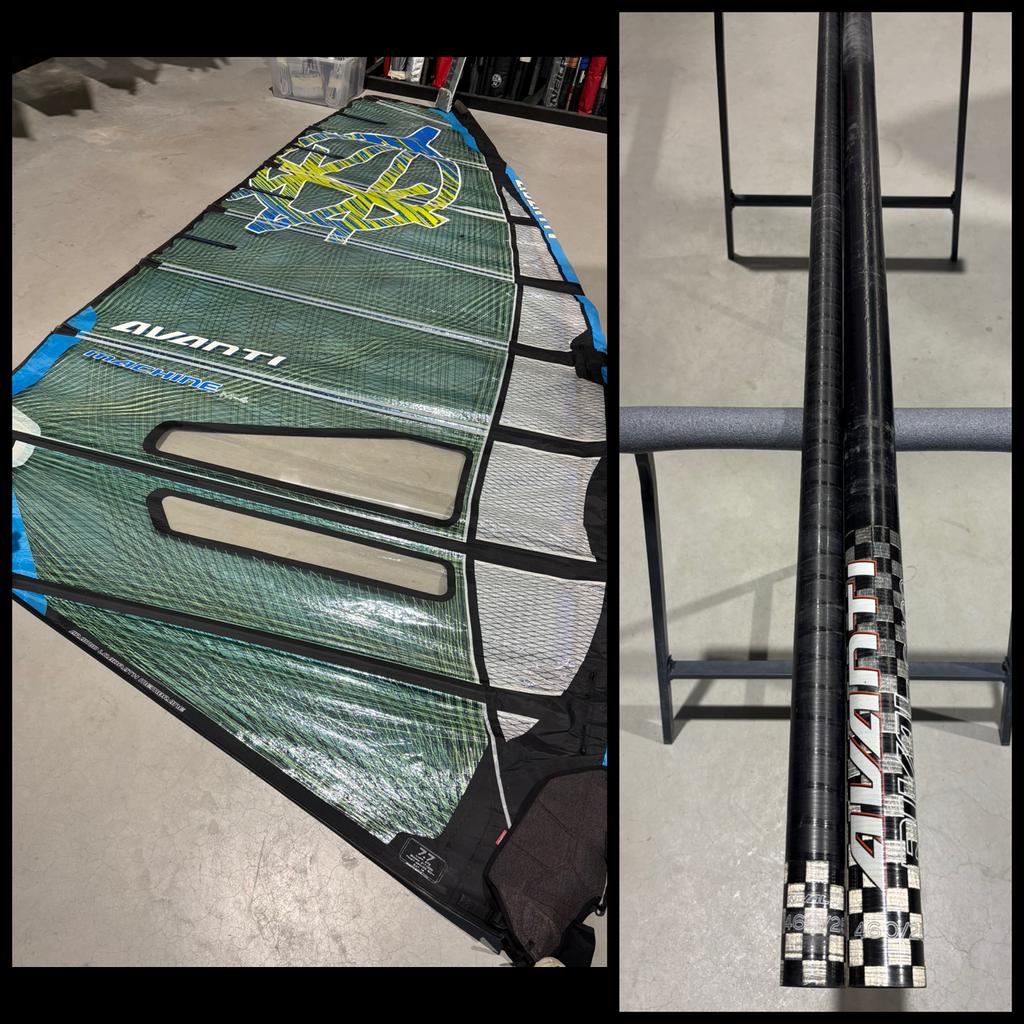 Avanti Machine M-4 7.7 + Avanti Rival 460 SDM C100, Watersport en Boten, Windsurfen, Ophalen, 7 m² of meer, -, -