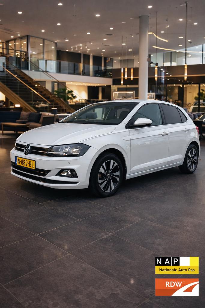 Volkswagen Polo 1.0 TSI *NAP *Cockpit*Zwarte hemel*half leer, Voorwielaandrijving, 1063 kg, Origineel Nederlands, Bedrijf
