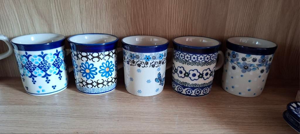 Bunzlau Castle  rechte mokken - 160 ml, Gebruikt, ., Keramiek, Ophalen of Verzenden