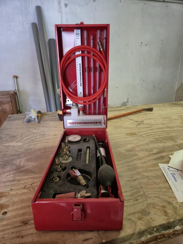 Rothenberger gasperspomp / gasdruktestset, Ophalen