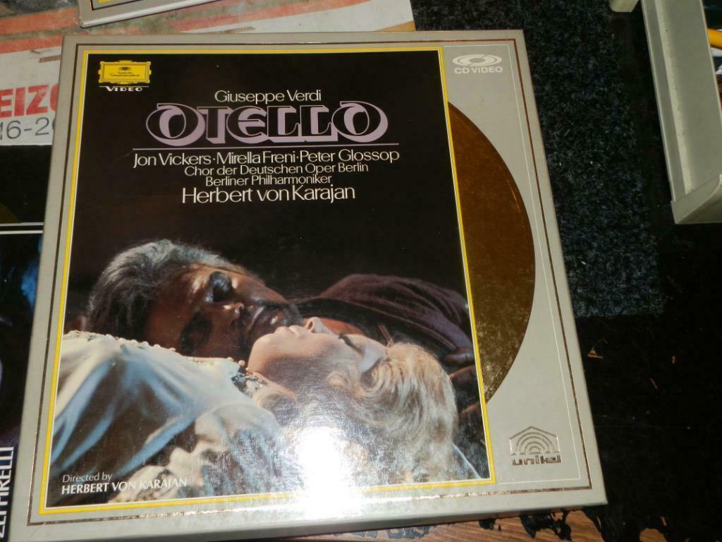 Laserdisc cd video classic Giuseppe Verdi Otello, Ophalen of Verzenden, Zo goed als nieuw, 12 inch, Opera of Operette