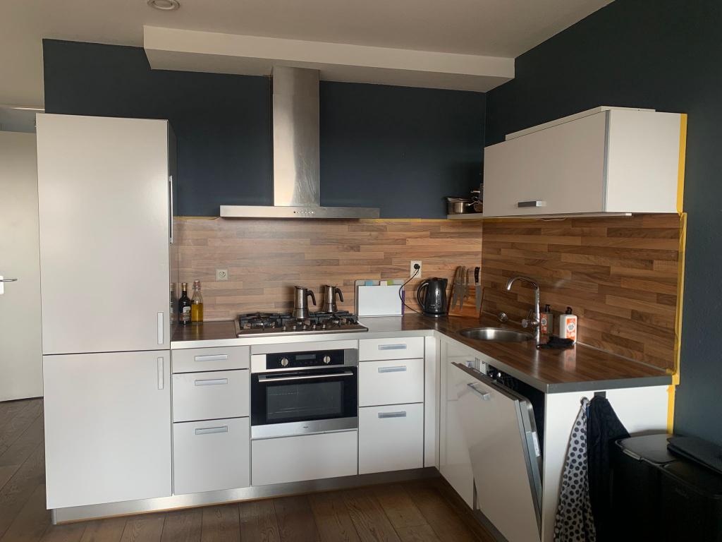 Complete keuken - af te halen en zelf te demonteren, Huis en Inrichting, Keuken | Complete keukens, Ophalen, Gebruikt, Wit, Hoekkeuken