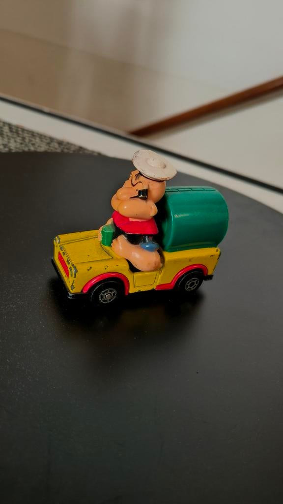 Matchbox CS-13 Popeye's Spinach Wagon - Geel/Groen 1980, Overige merken, Gebruikt, 1:50 of kleiner, Auto