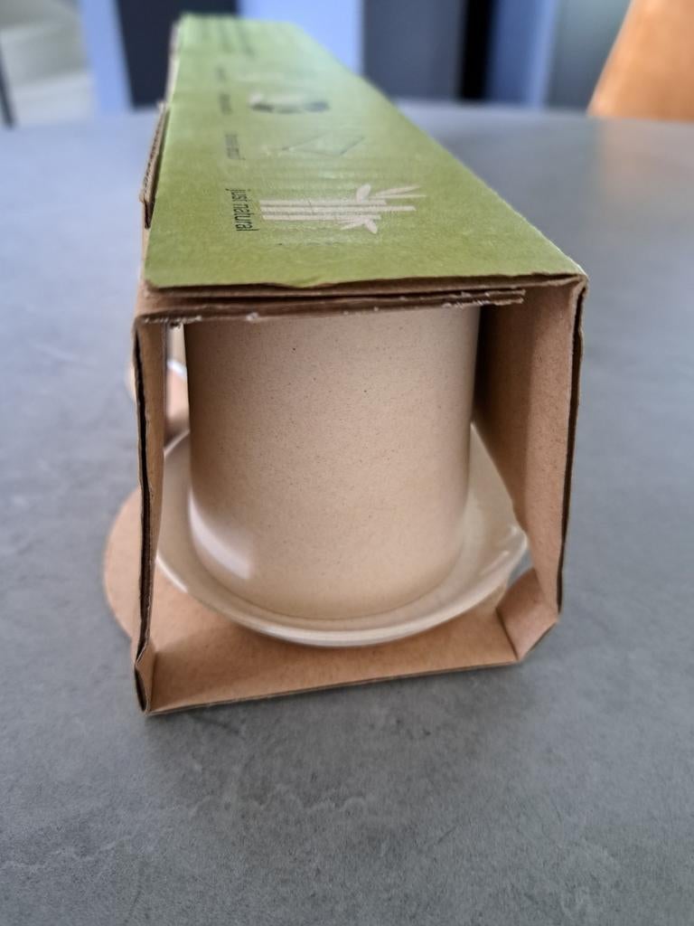 4 espressokopjes van 8 pandas Bamboo design, Red Dot award, Huis en Inrichting, Keuken | Servies, Nieuw, Kop(pen) en/of Schotel(s)