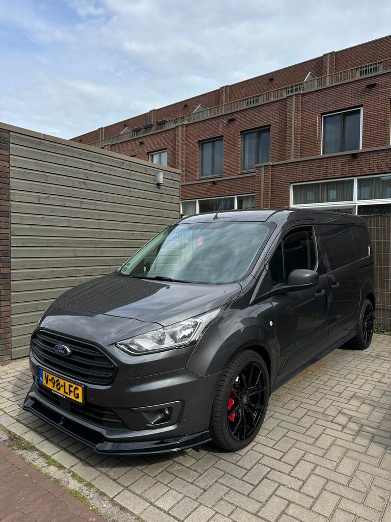 Ford Transit Connect L2 Ecoboost 100pk 2018 Grijs, Auto's, Bestelauto's, Voorwielaandrijving, Stof, 1143 kg, Stoelverwarming