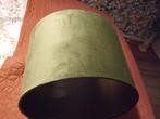 Nieuwe groene velourse lampenkap eventueel 2 stuks, 25 tot 50 cm, Romantisch, Rond, Nieuw