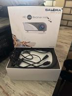 Salora HD LED Beamer mini, Ophalen, HD (720), LED, Zo goed als nieuw