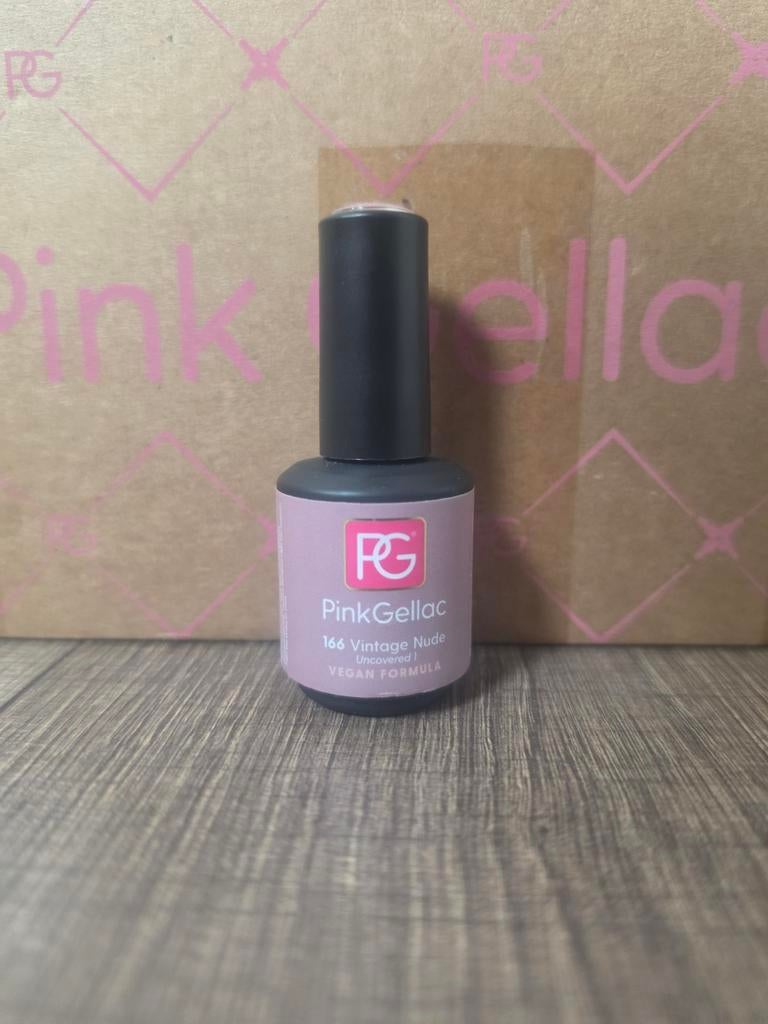 Pink Gellac 166 Vintage Nude, Gebruikt, Beige, Ophalen of Verzenden, Handen en Nagels