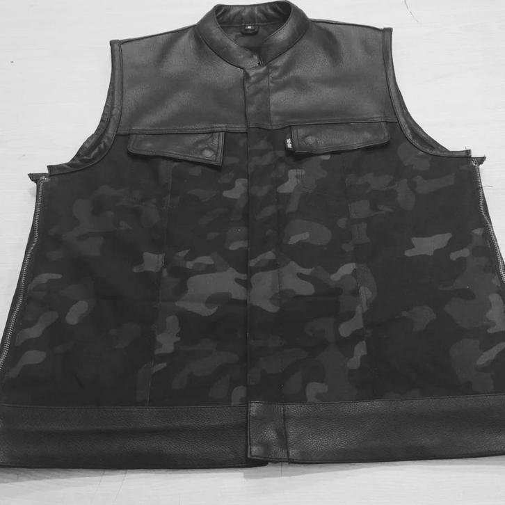 Kevlar Leer Cordura Biker Vest - Diverse Maten Beschikbaar, Motoren, Kleding | Motorkleding, Overige typen, Heren, Nieuw met kaartje