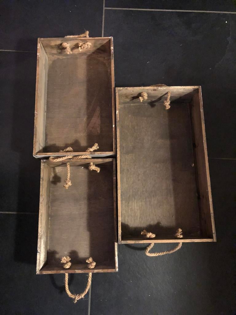 Houten bakjes, Ophalen of Verzenden, Zo goed als nieuw