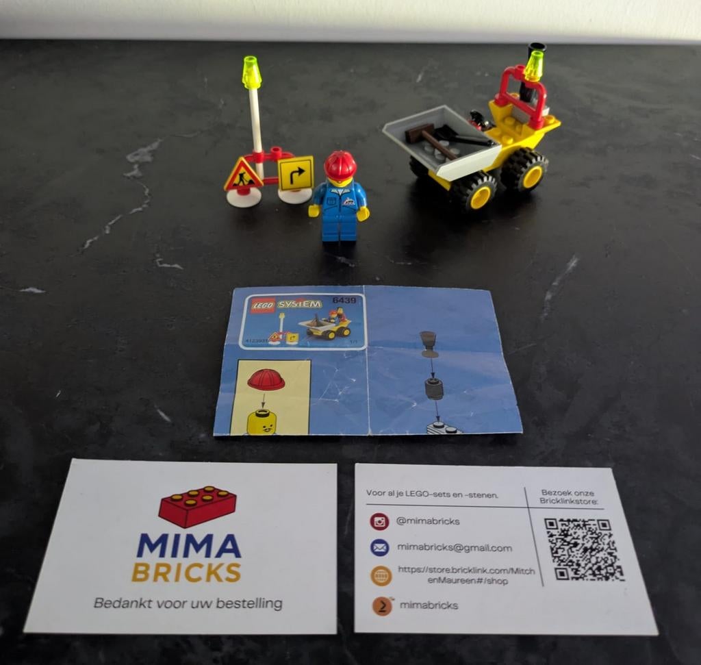 Lego System 6439 Mini Dumper compleet met boekje, Overige merken, Ophalen of Verzenden, LEGO Group, Gebruikt