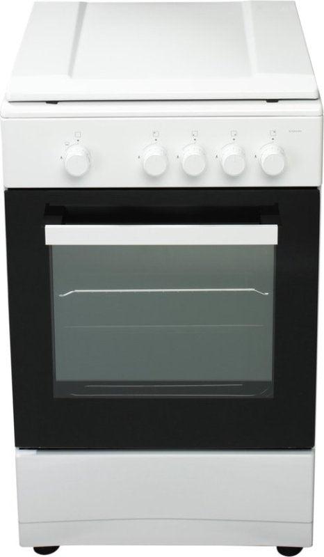 Everglades gasfornuis met gasoven EVCK039 - Wit - 50cm, Witgoed en Apparatuur, Fornuizen, Nieuw, Everglades Nederland, Gas, 85 tot 90 cm