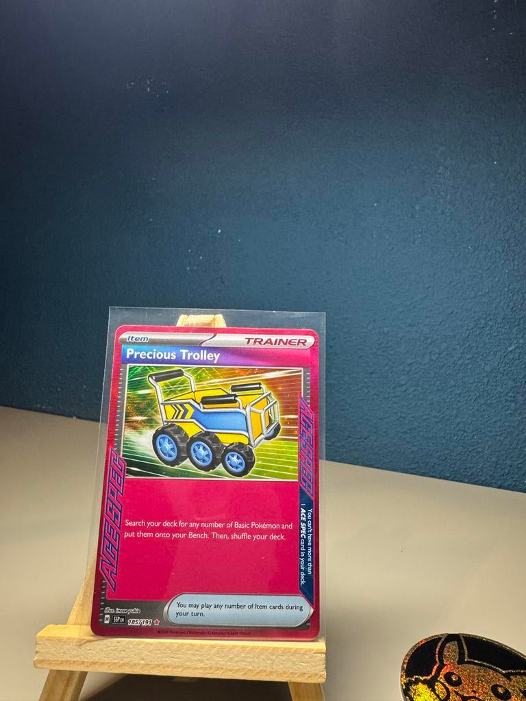 Pokémon kaart: Precious Trolley Trainer 185/191, Ophalen of Verzenden, Zo goed als nieuw, Losse kaart