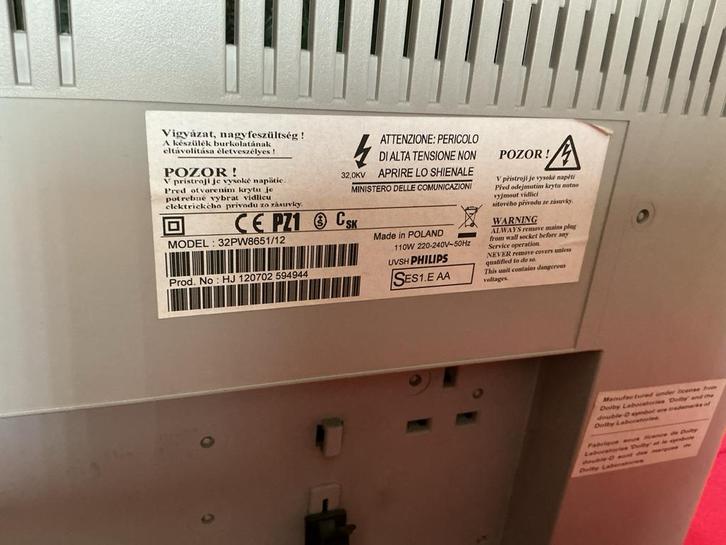 Philips 32PW8651/12 CRT TV - Vintage Televisie, Audio, Tv en Foto, Vintage Televisies, Gebruikt, 80 tot 100 cm, Philips, Ophalen of Verzenden