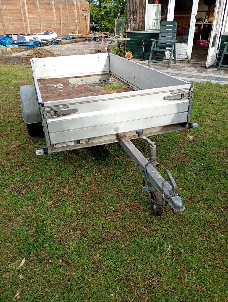 Hapert Amigo aluminium aanhanger - bodem moet vervangen, Auto diversen, Aanhangers en Bagagewagens, Ophalen of Verzenden, Gebruikt