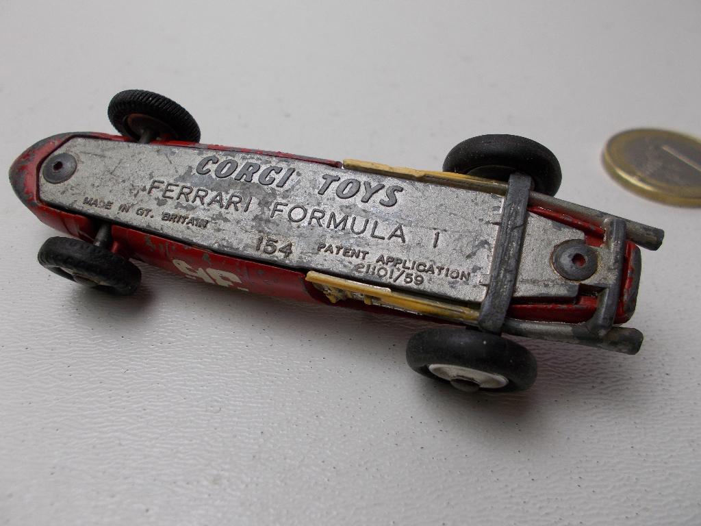 1965 Corgi Toys 154 FERRARI FORMULE 1 (Opknapper.) -B-., Ophalen of Verzenden, Gebruikt, Auto, Corgi
