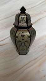 Italiaanse porseleinen vaas met deksel - Decor Exclusiv, Ophalen of Verzenden