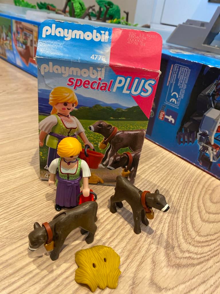 Playmobil Special Plus 4778 met boerin en kalfjes, Ophalen, Gebruikt, Complete set