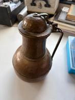 (Z)Oude handgehamerde koperen kruik met deksel – ca. 25 cm, Verzenden