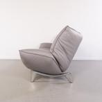 ACTIE!! 1x Leolux Tango 3-zits/223cm Bank Grijs - Gepolijst, Niet ingevuld, Niet ingevuld, Driepersoons, 75 tot 100 cm