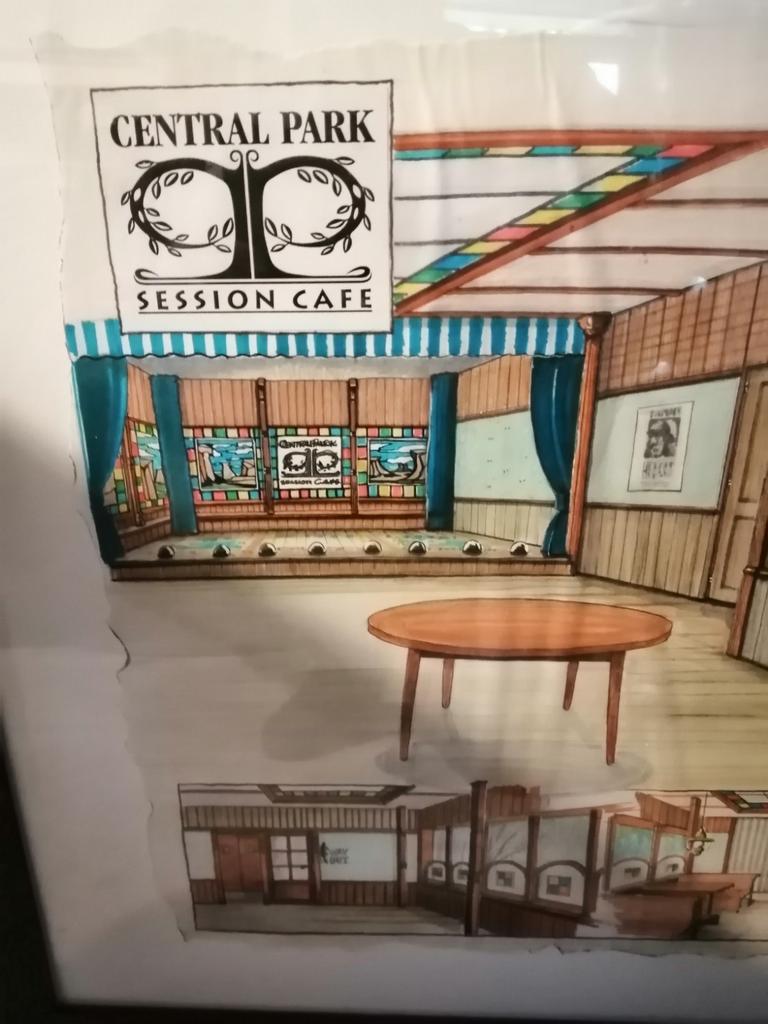 Geweldige interieur schets amerikaanse bar central park 80cm, Antiek en Kunst, Curiosa en Brocante, Ophalen of Verzenden