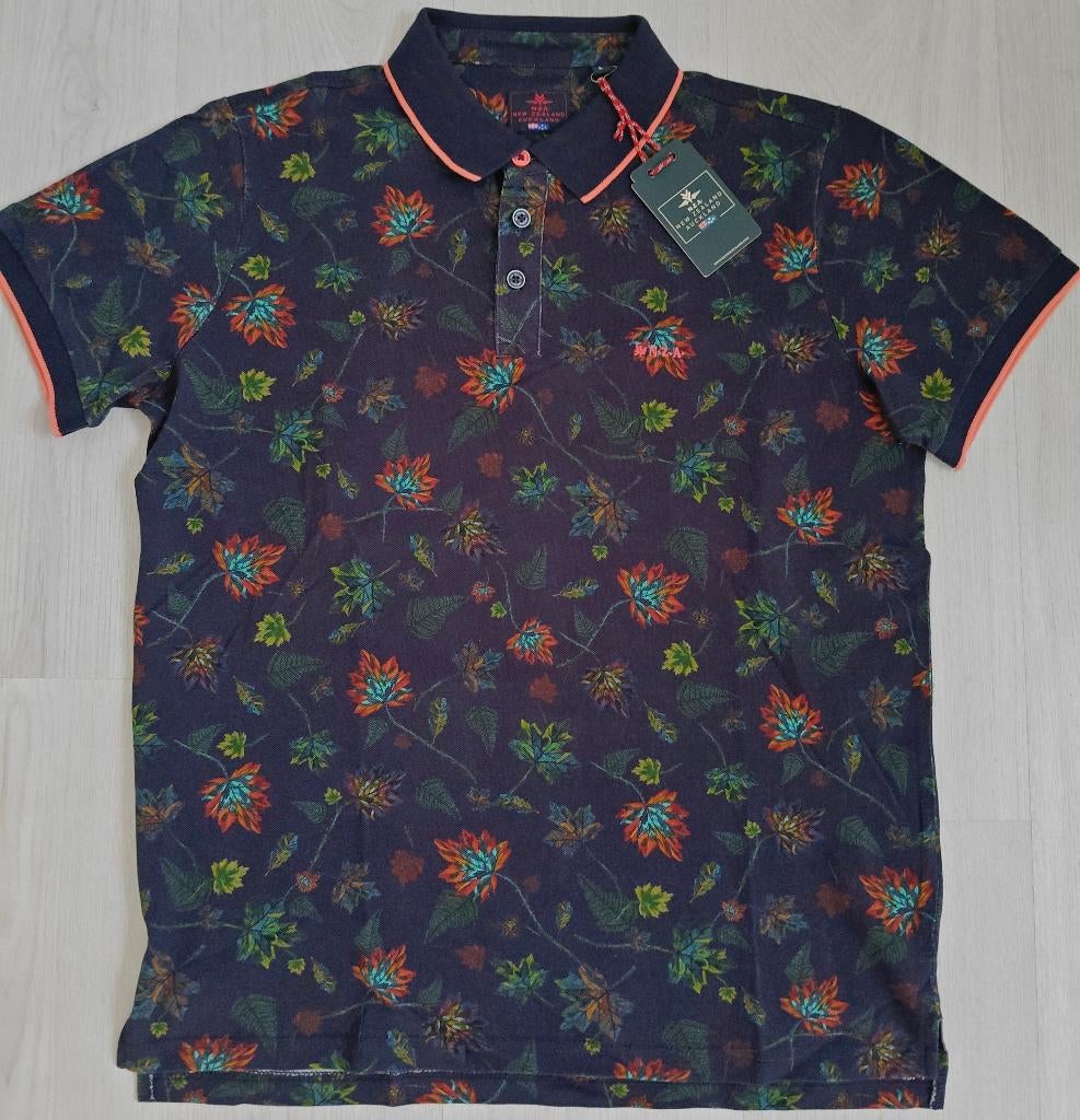 NZA New Zealand Auckland Polo Navy Nieuw!, Maat 52/54 (L), New Zealand Auckland, Blauw, Nieuw