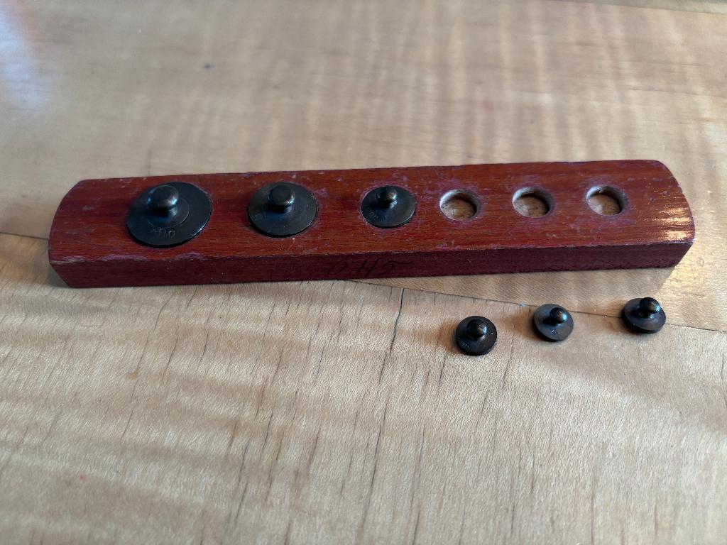 Klein oud houten weegsetje, Ophalen of Verzenden