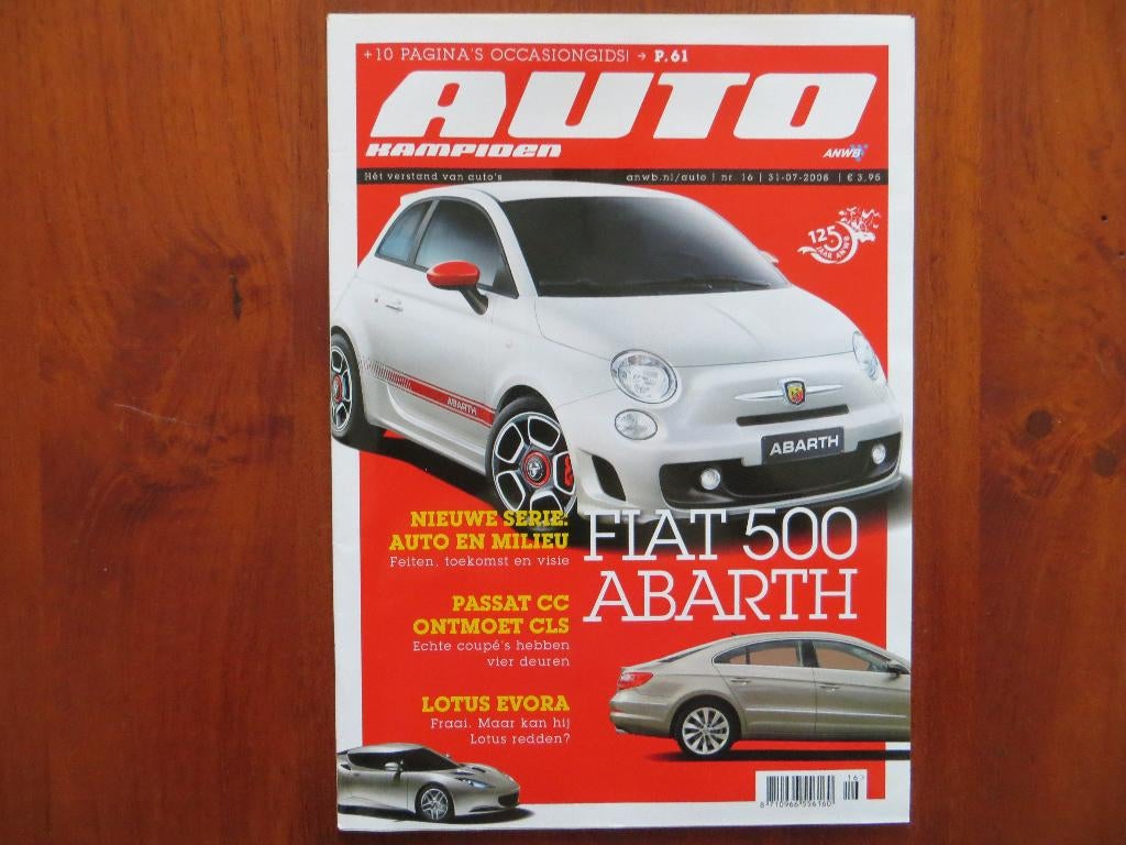Autokampioen 16 2008 Fiat 500 Abarth, Lotus Evora, S2000, Ophalen of Verzenden, Nieuw, Honda