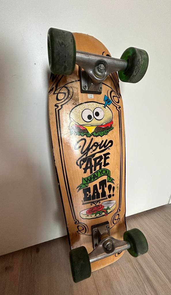 Oxelo Old School Cruiser Skateboard - Gebruikt, Sport en Fitness, Skateboarden, Ophalen, Gebruikt, Skateboard
