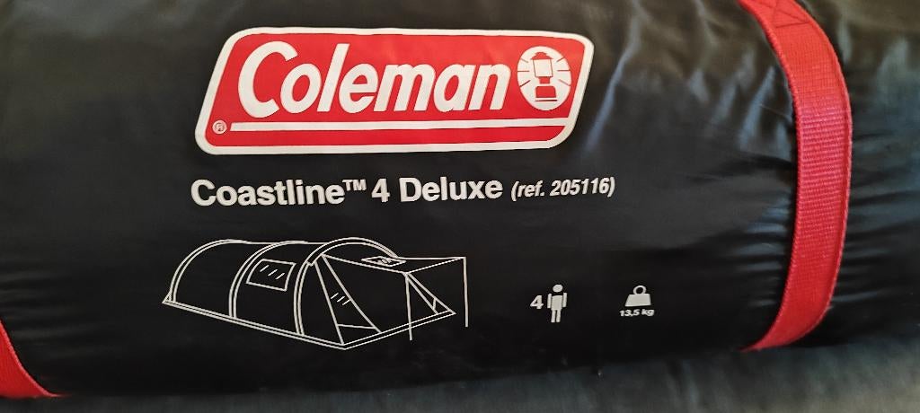Coleman 4 de luxe tent, Caravans en Kamperen, Tenten, Ophalen, Gebruikt, Tot en met 4