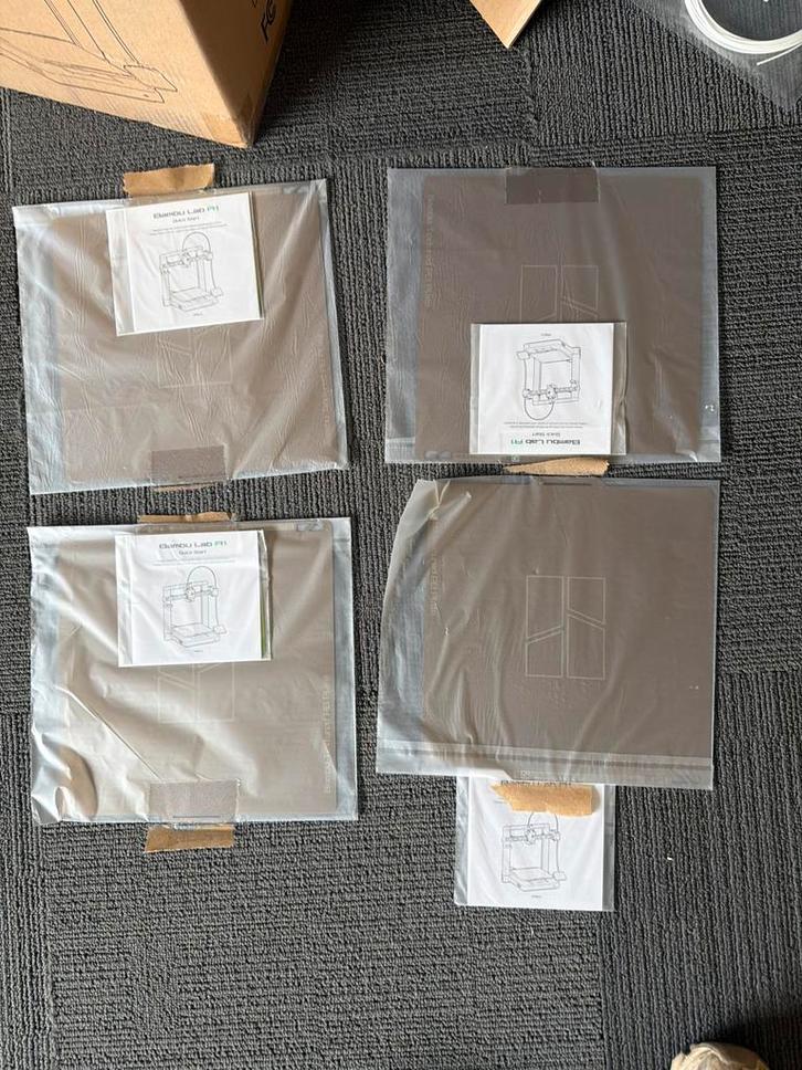 Bambu Lab A1 Textured PEI Platen (4 stuks), Computers en Software, 3D Printers, Nieuw, Ophalen of Verzenden