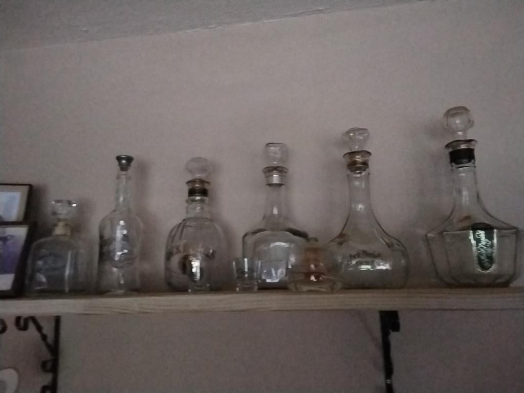 Verzameling jack daniels decanters en lege flessen, Verzamelen, Glas en Borrelglaasjes, Ophalen, Overige typen